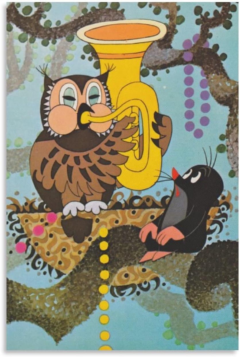 The Little Mole Krtek Children Classic Animation Art Poster 21 Art Poster Canvas Painting Decor Wall Print Photo Gifts (Unframe,12"X18")