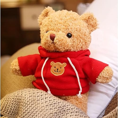 Miniatura 6 de Oso de peluche de peluche suave y lindo oso de peluche para niños y niñas, 15.7 pulgadas (taidi Xiong hongse 15.7 in)