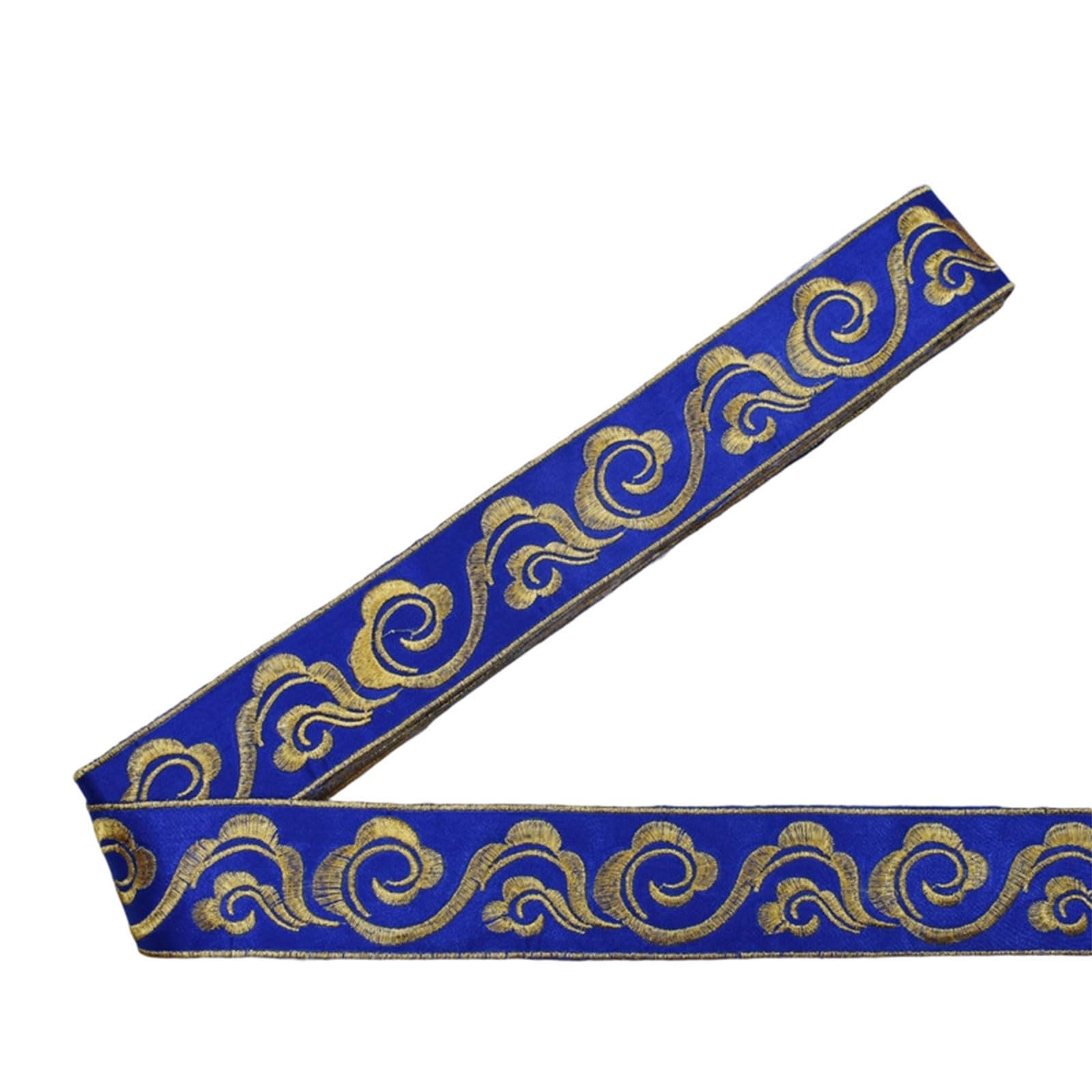 Xinsheinelry Iron on Embroidery Applique 4.7M Long Washable Adhesive Fabric Tape Tape for Traditional Costume Dressmaking Decoration Tradition Clothing Accessories