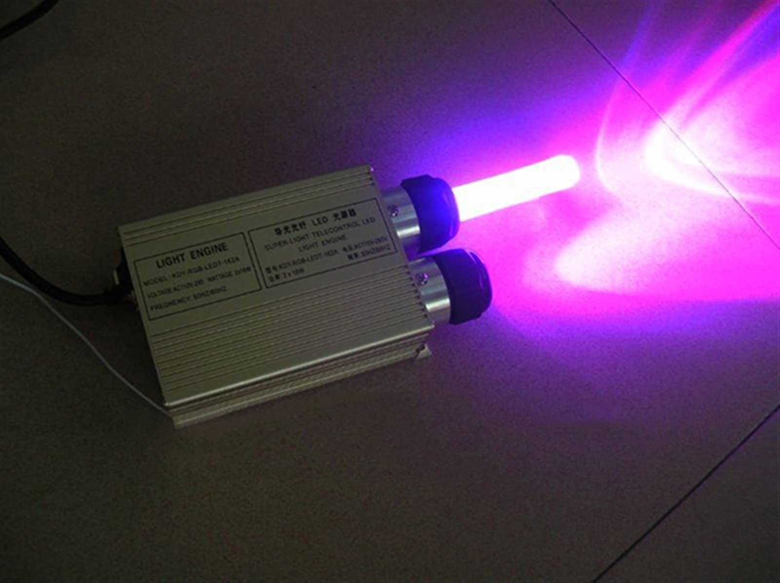 Złoto Rgb. Podwójna głowica 32W silnik światłowodowy 2 * 16W z pilotem Wysoka Wydajność