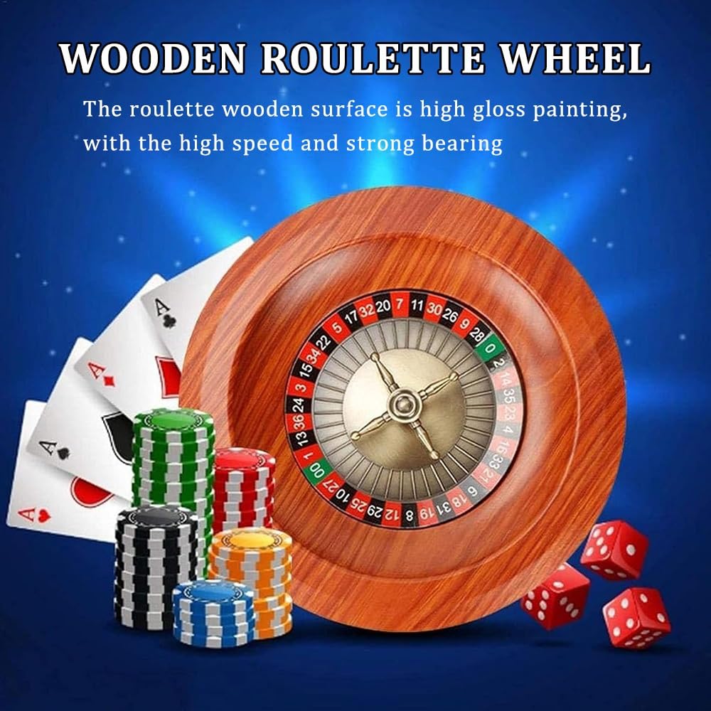 Jeu de roues de roulette de casino de style américain avec disposition double zéro pour jeux à domicile et événements sur le thème du casino