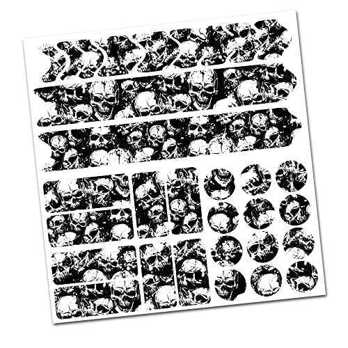 AlphaShield Protector de cuadro de bicicleta R159 R161 (21 calaveras)