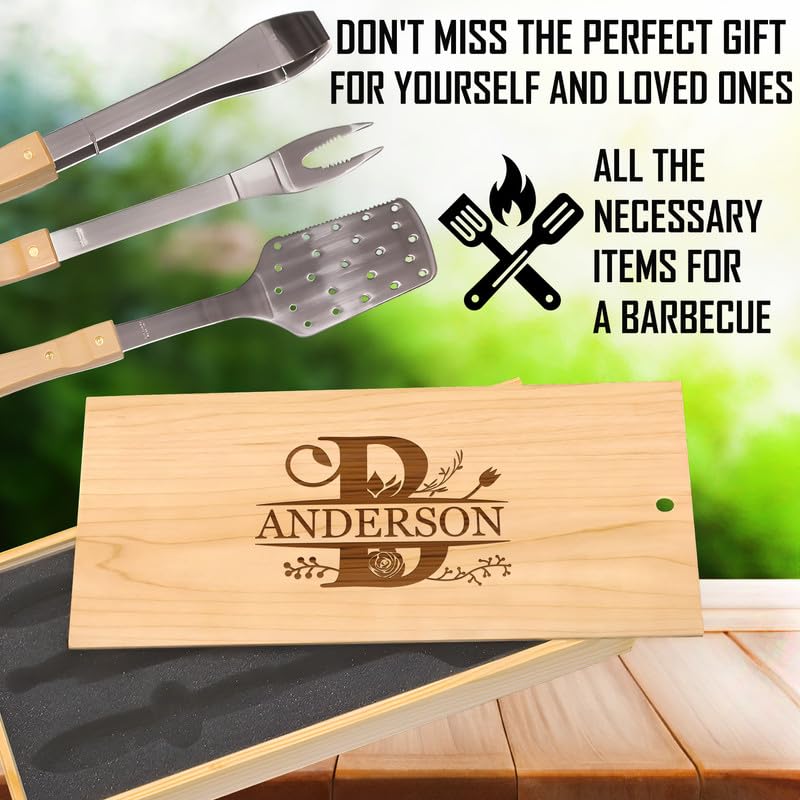 Set de Parrilla Personalizado con Caja de Madera miniatura 6