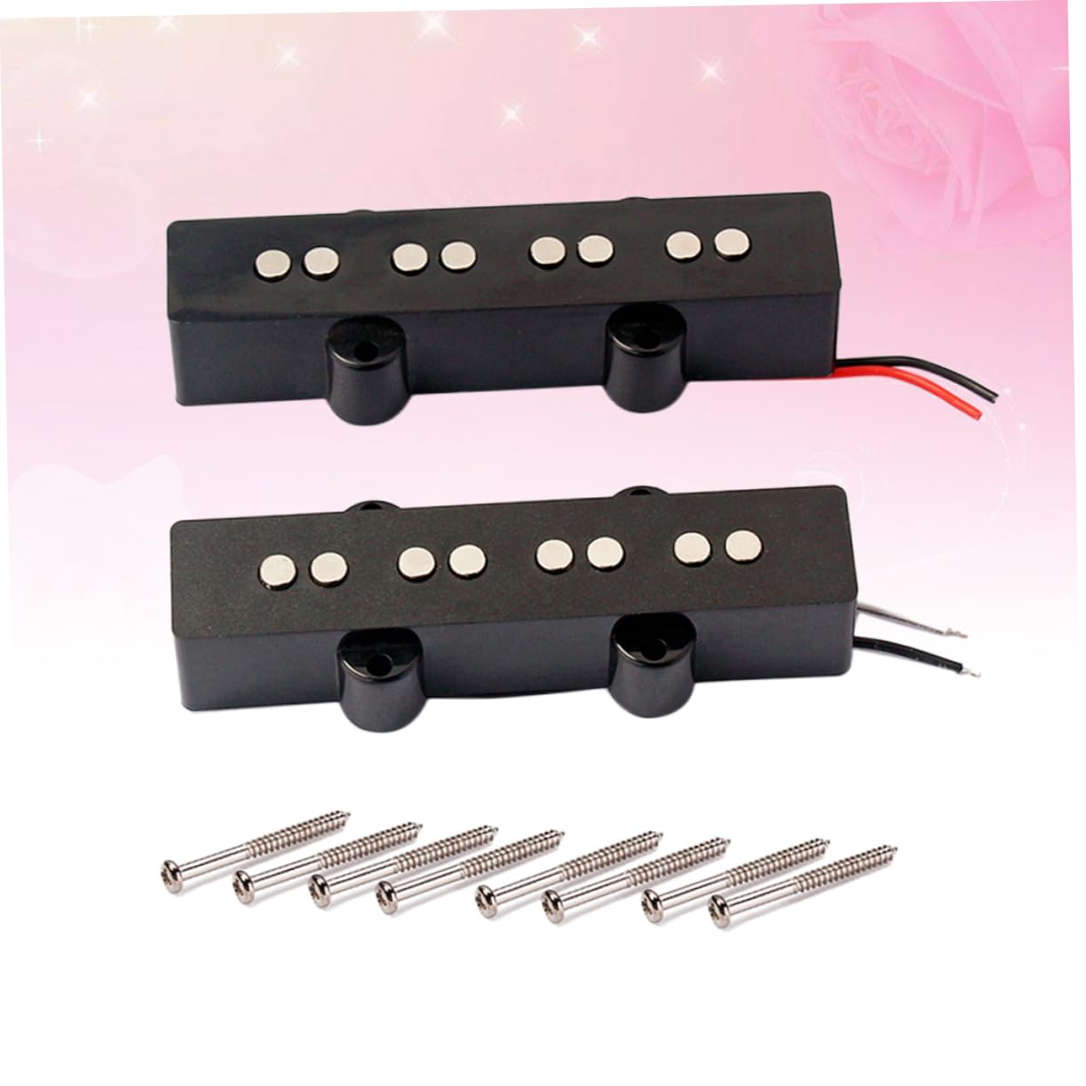 FAVOMOTO Gmb07 Jb Bass Pickup 4 String Electric Bass Bridge and Neck Open Style Easy Install