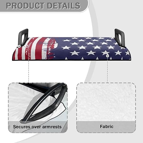 Miniatura 4 de Yewattles Funda de asiento de carrito de golf, toalla portátil para asiento de coche, ajuste universal, carrito de golf de 2 asientos