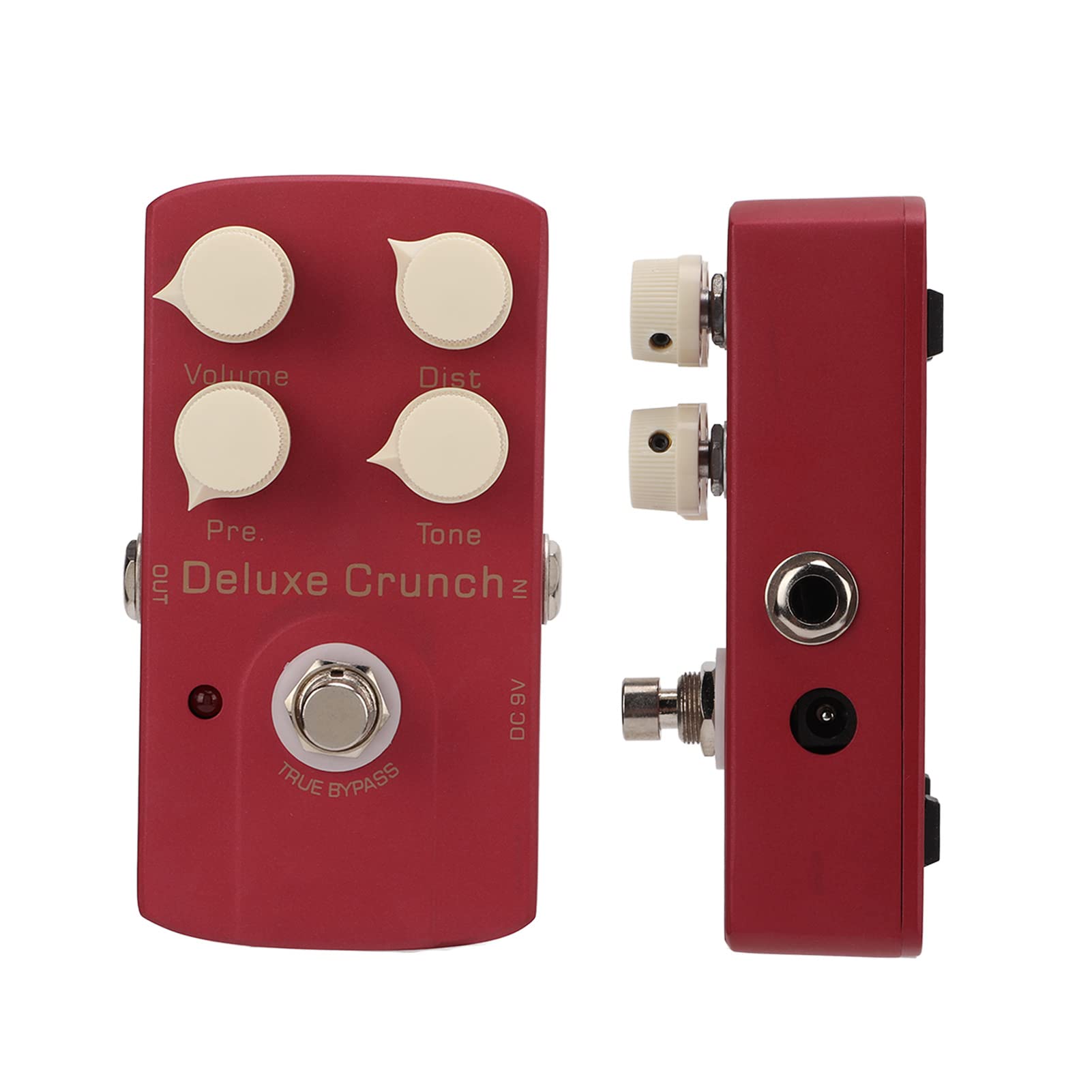 Pedał Efektów do Gitary Elektrycznej Akcesoria Gitarowe Distortion Pojedynczy Pedał Efektów 9mA Metal Red