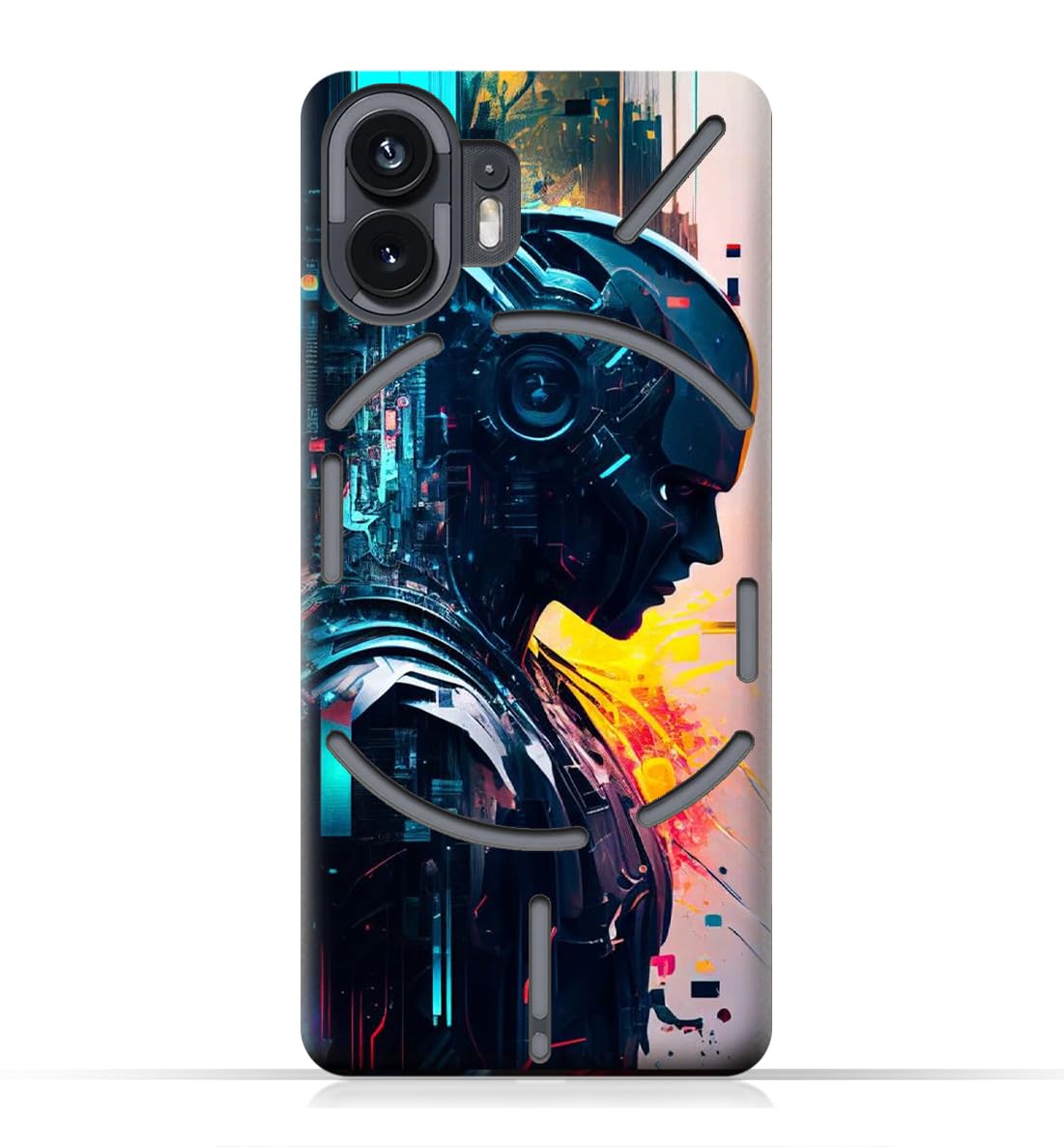 TPU Protective Mobile Back Case Cover Compatible with Nothing Phone 2 with design 04