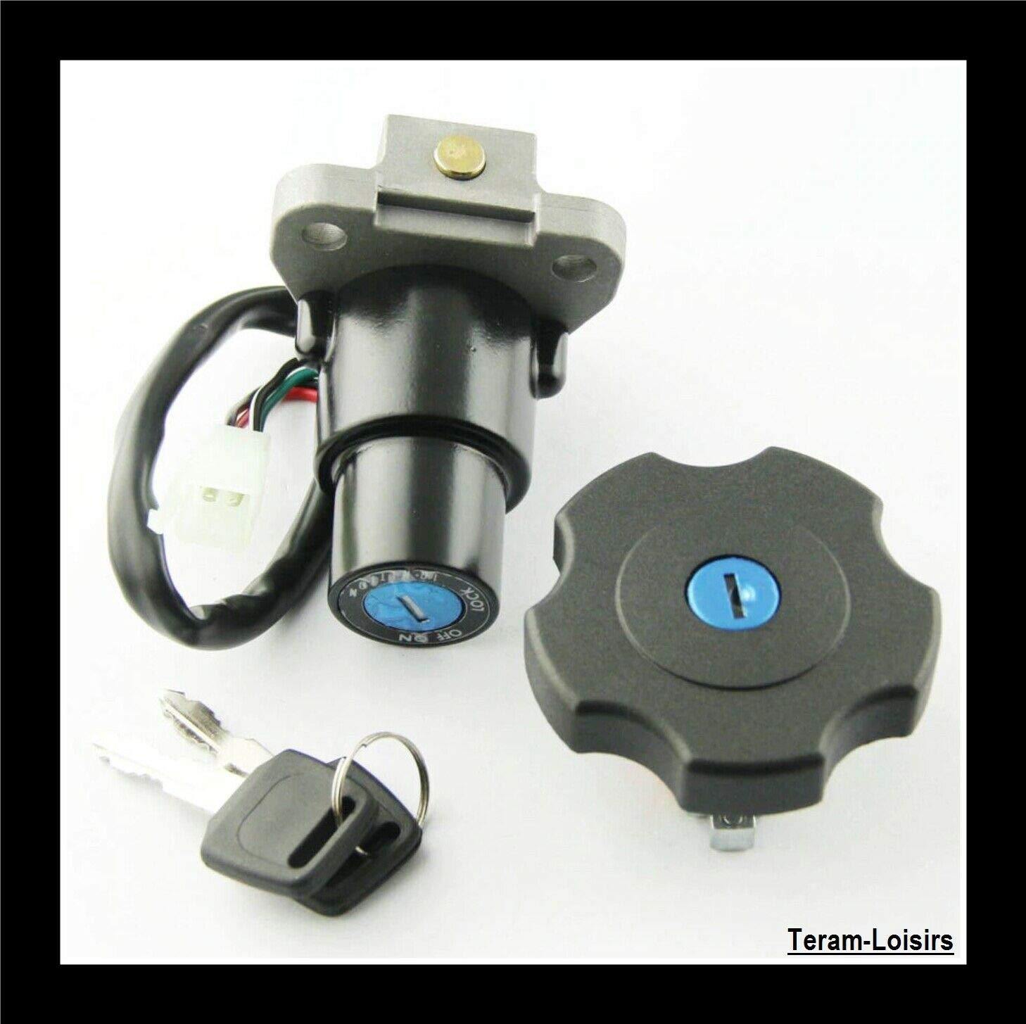 TERAM LOISIRS Neiman 4-Wire Contact Key Lock for Yamaha 600 XT - TW 200 2003 to 2017 - DT 200 1991 to 1994