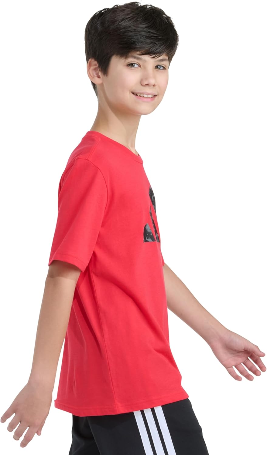 Adidas Boys Short Sleeve World Cup Lenticular Camo Logo Tee - Image 3