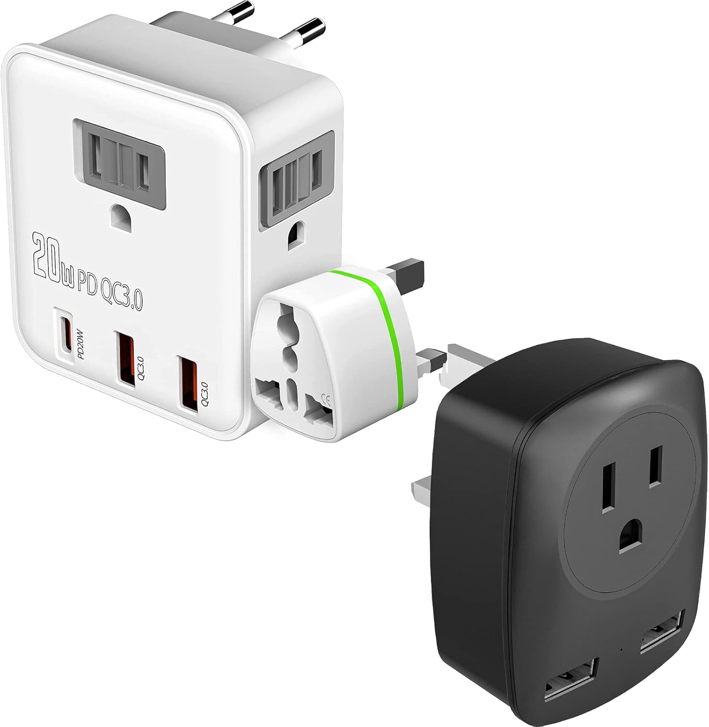 EU & UK Travel Plug Adapter Electronics