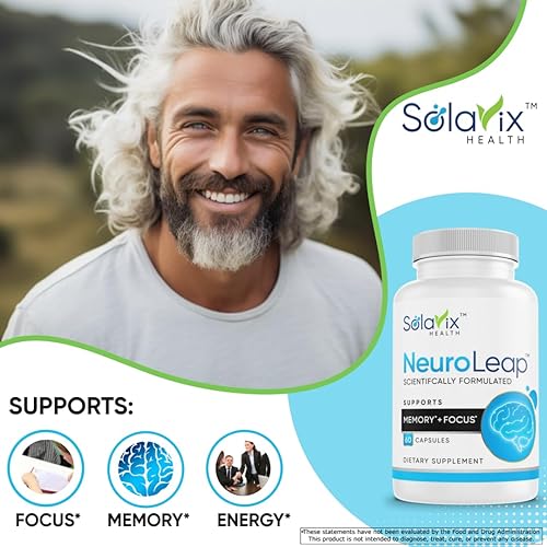 Miniatura 2 de NeuroLeap Premium Suplemento nootrópico para la salud cerebral  Fabricado en Estados Unidos  Apoya la memoria, la concentración, la claridad, la