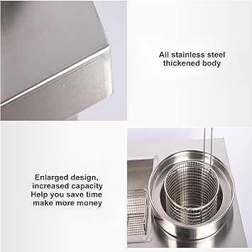 Breading Table Fried Chicken Preparation Station With Containers and Baskets Stainless Steel Fried Chicken Breading Worktop for Kitchen Restaurant Business Easy To Clean