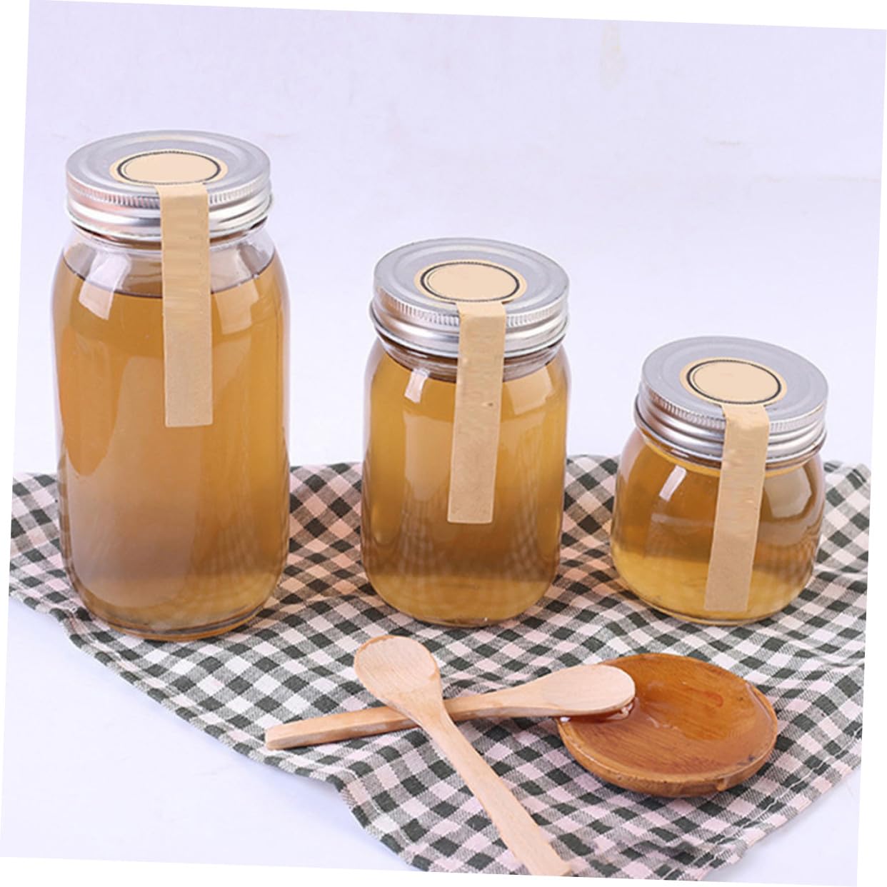 COLLBATH Luftdichte Vorratsgläser mit Starkem Verschluss 6 Stück aus Glas 380ml zur Aufbewahrung von Trockenfrüchten und Tee für Küche