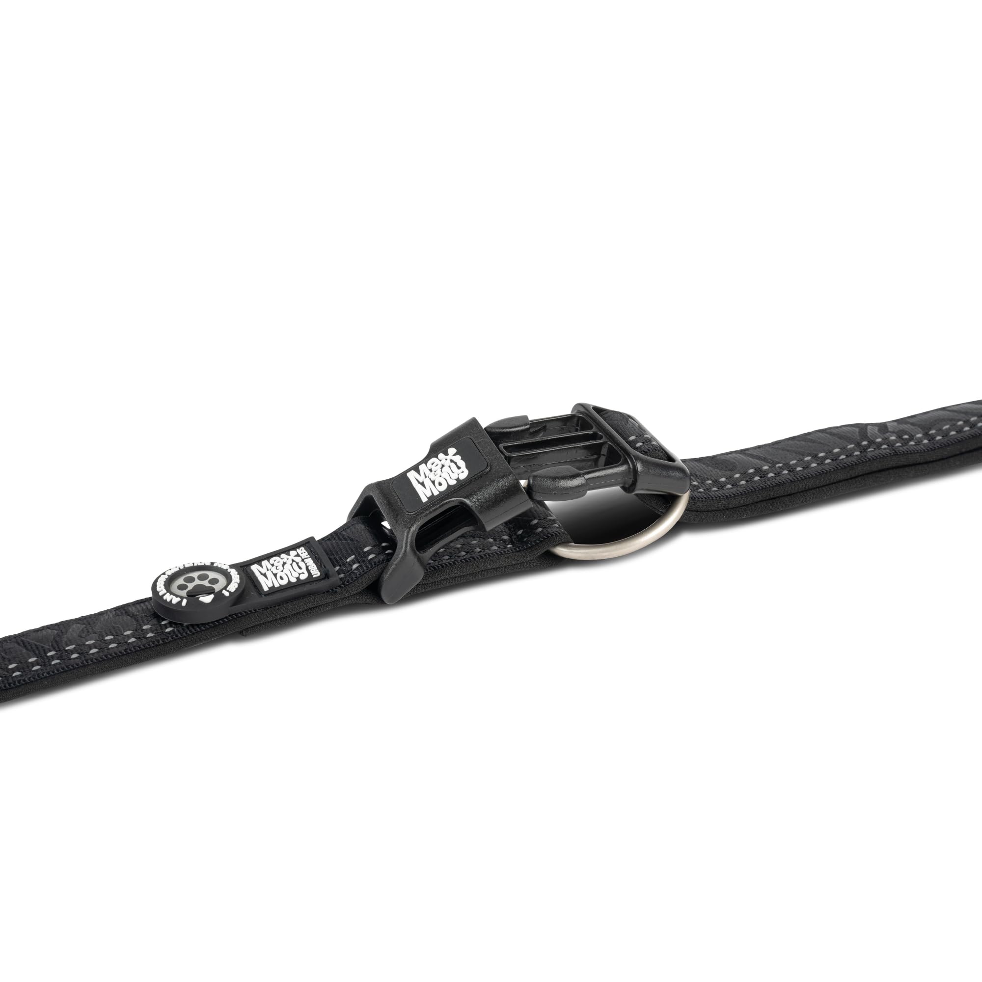 Max & Molly Dog Collar with Gotcha! Smart ID Safety Pendant, Matrix 2.0 Black/L, Dog Collar Padded & Reflective - Image 3