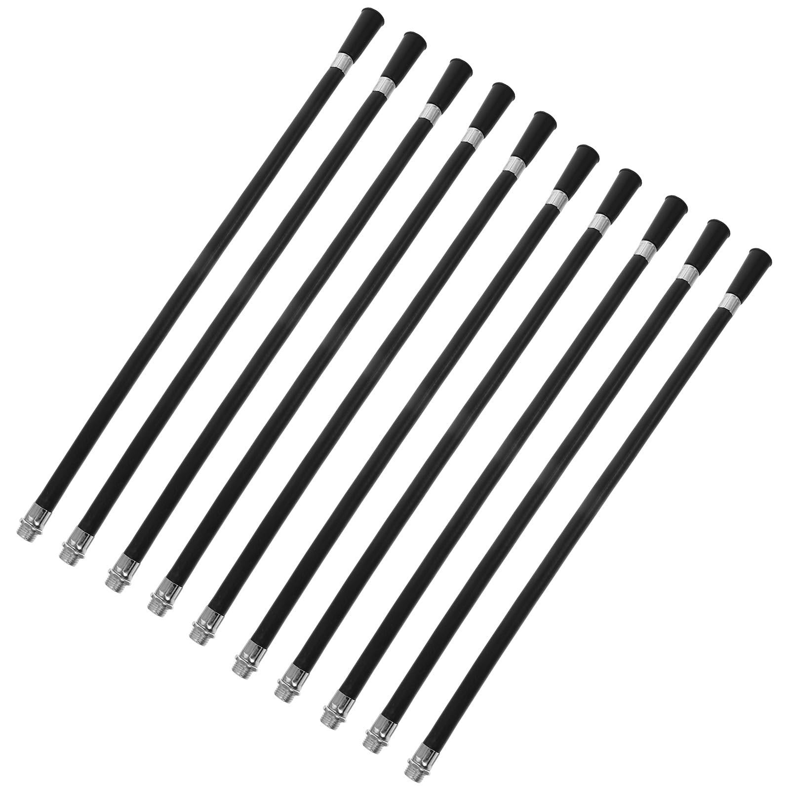 Tuyau d'extincteur de 4 kg en plastique noir flexible pour bureaux, lot de 10