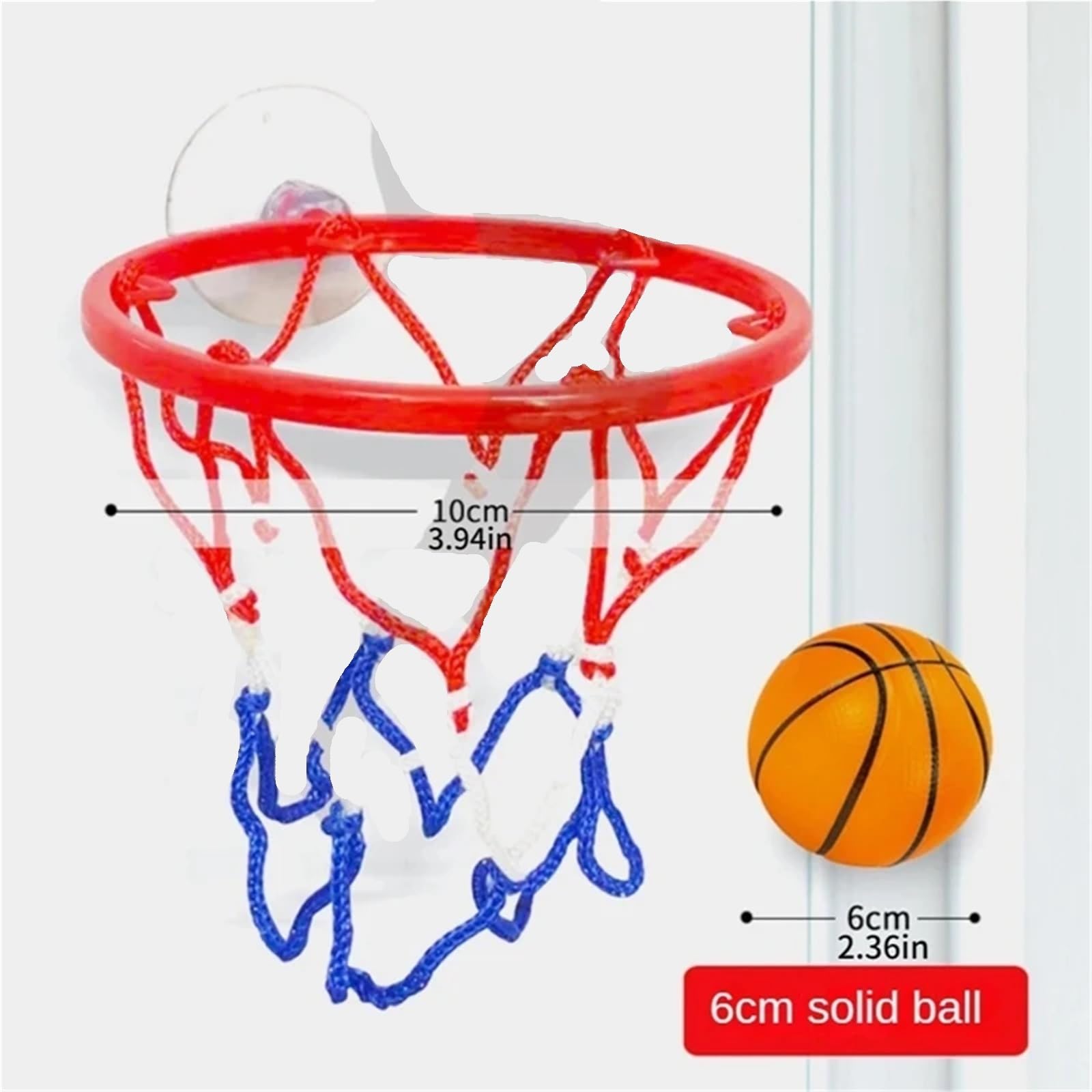 Canestro Basket da Muro Mini canestro da Basket Montato sulla Porta con Ventosa for Bambini, Cestino da Appendere alla Parete, Sport al Coperto, Kit for canestri con Palline e Dita