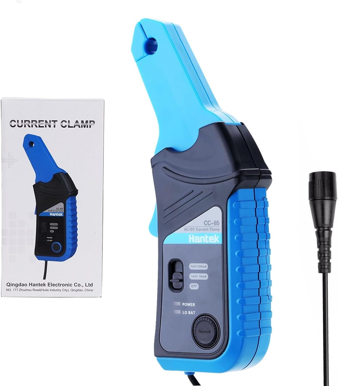 Hantek CC65 CC-650 AC/DC Current Clamp Meter for Oscilloscope 20KHz Bandwidth 1mV/10mA 65A with BNC/Banana Type Connector