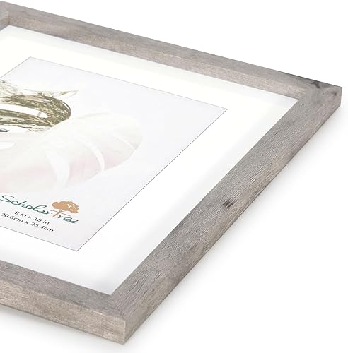 Vista 99 de Scholartree - Marco de fotos rústico de madera para mesa o montaje en pared. Beige,Negro,Marrón,Gris,2-Blanco,Azul,Marrón claro,Marrón