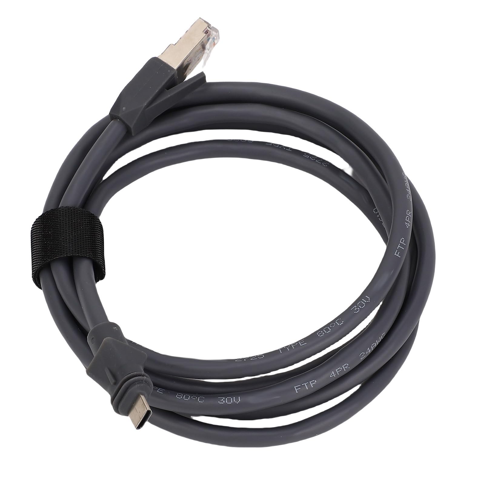 Satelitarny Kabel Ethernet, Odporny na Deszcz, Odporny na Warunki Atmosferyczne, Szybki Kabel 24AWG 100FT 1200Mbps, z Nasadkami Ochronnymi z płaską anteną o Wysokiej Wydajności, Złącze RJ45,