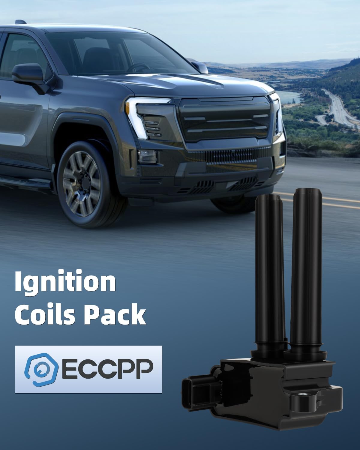 ECCPP ignition coils Pack of 1 UF504,coils packs,for Chrysler,Dodge,for Jeep &,for Ram Vehicles,Ram1500,Ram2500,Charger,Durango,Grand Cherokee,Wrangler - 2005-2024,UF-504，,UF504,5C1569