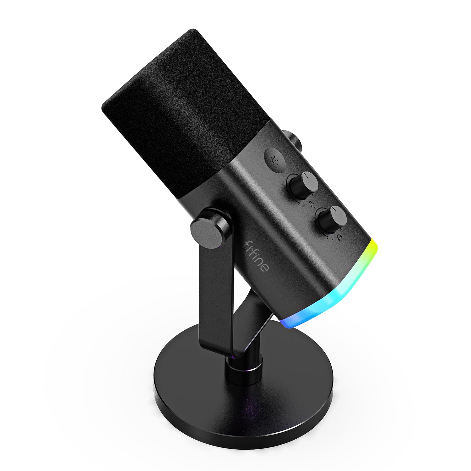 FIFINE Microfone gamer para podcast,microfone dinâmico USB/XLR de