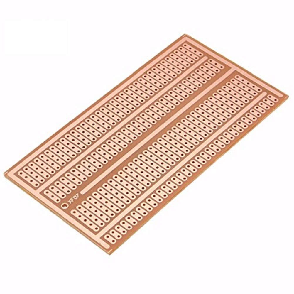 Bluelover 10 pezzi 5 x 10 cm singolo lato rame prototipo carta PCB Breadboard 2-3-5 guarnizione Hole