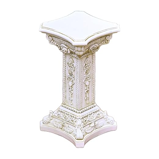 Roman Column Pedestal – 16.5 x 17 x 16.5 cm