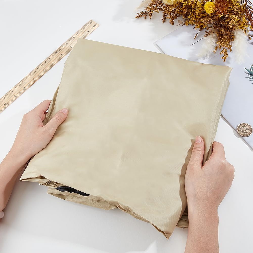 GORGECRAFT Copertura di Ricambio per Altalena da Giardino da 195x125cm per Altalena da Cortile Beige A 3 posti per Veranda Patio Sedia A Baldacchino Protezione UV Impermeabile per Amaca Mobili caffè