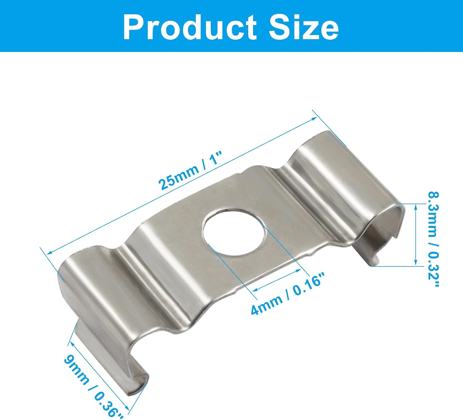T5 Clips Bracket Hanger Light Mounting Bracket, 20Pcs