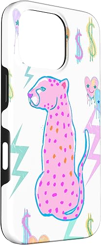 Vista 51 de iPhone 11 Pro Max Preppy Art Cheetah, Pink Cheetah, Preppy Art - Funda estética