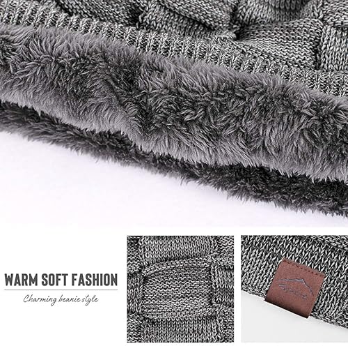 Image of DENIMHOLIC Winter Cap for Men, Beanie Cap for man,Winter Cap for Women, Woolen Cap for Women, Woolen Cap for Men