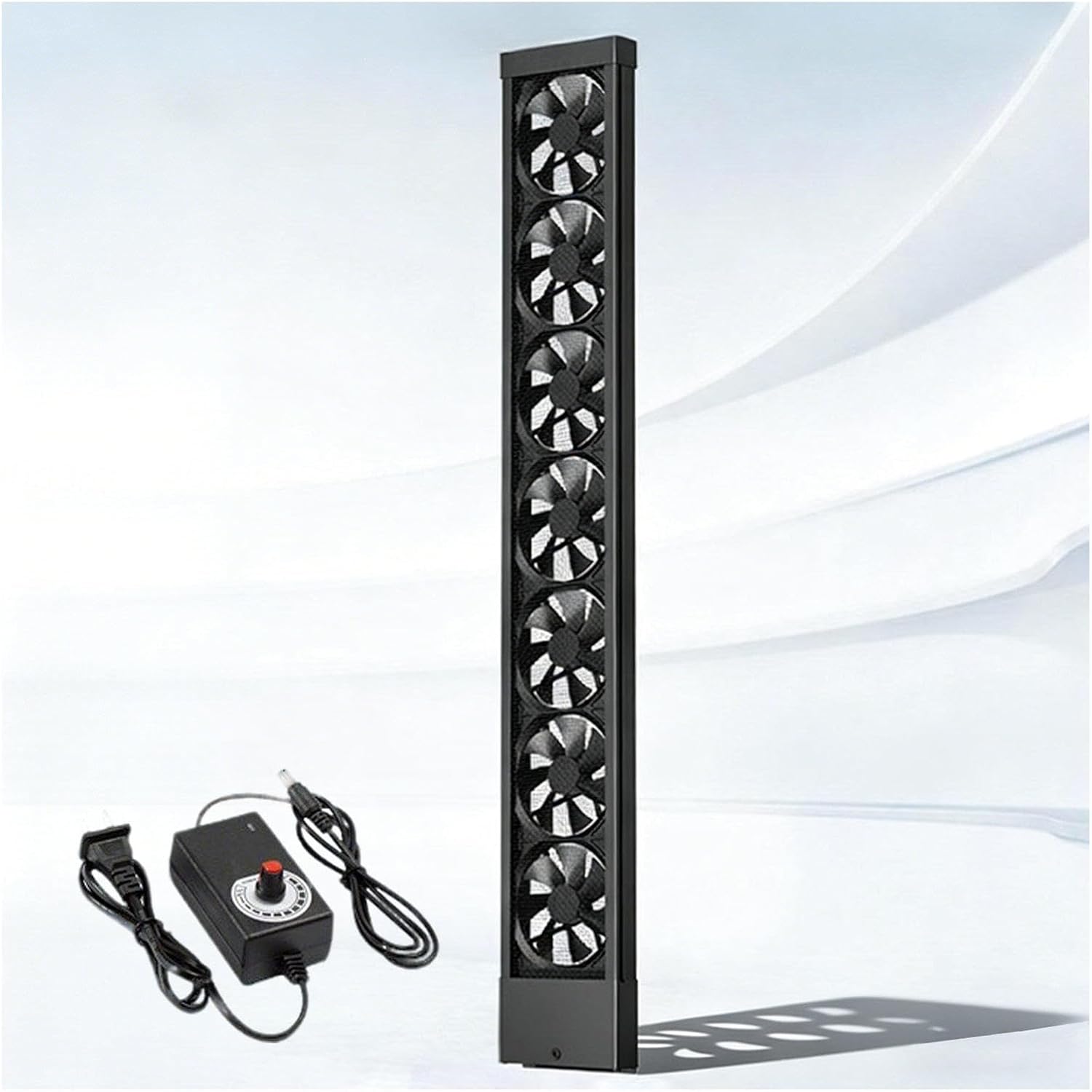 Window Exhaust Fan for Sliding Windows, Adjustable Speed Vertical Window Fan, Bathroom Window Fan No Need to Drill Holes embedDed Installation,41.34-43.31in(105-110cm)