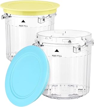 Pint Containers and Lids for Ninja Creami Breeze Ice Cream Maker - 2 Pack 16oz Cups for NC101, NC201, NC201Q NC205A Series - BPA Free & Dishwasher Safe, AFDLLDQM_07