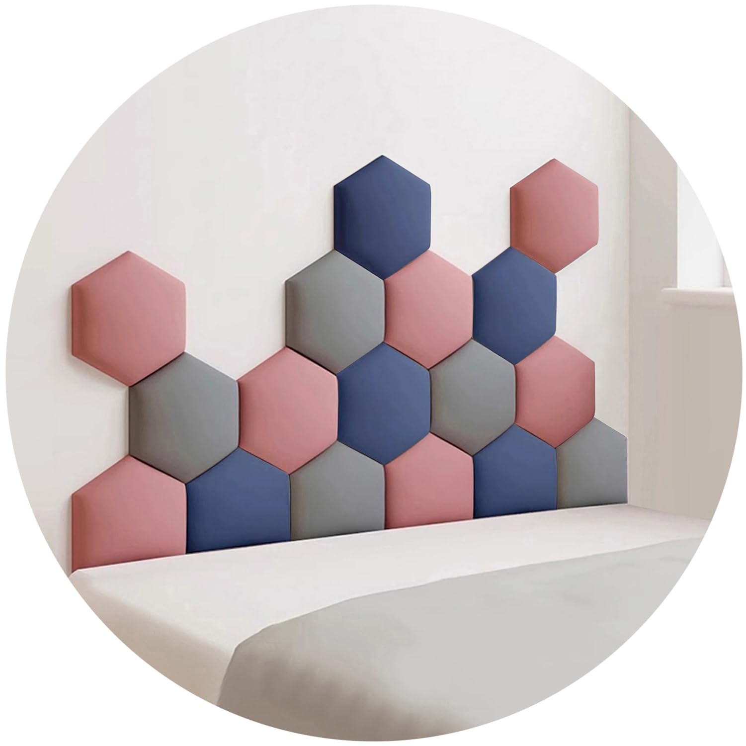 Paneles de pared tapizados para evitar golpes en el cuarto infantil