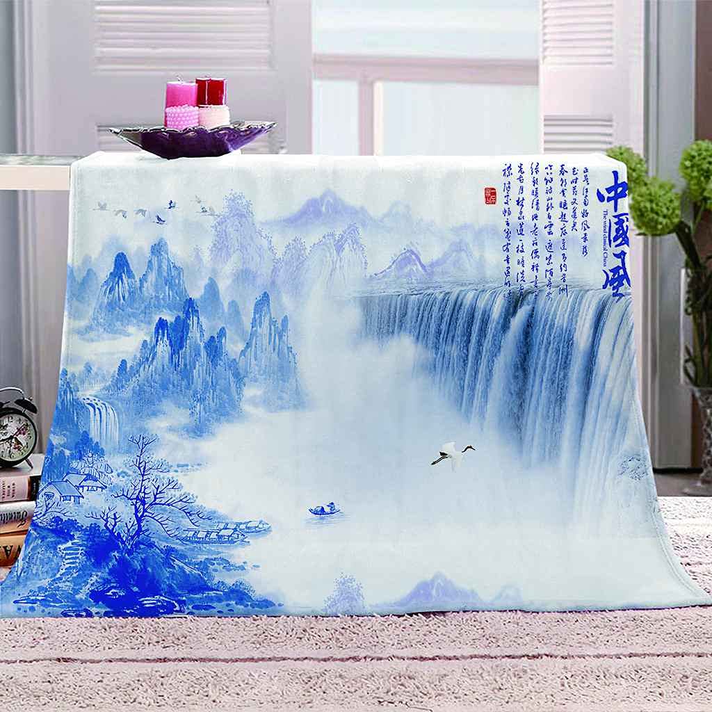 Couverture microfibre douce et confortable 150x200cm contre le froid du lit