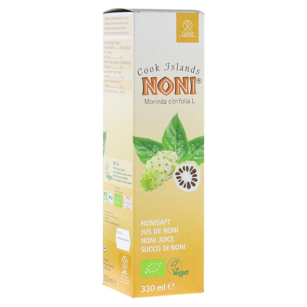 GSE Cook Islands Noni, Biologischer Direktsaft, 1er Pack (1 x 330 ml)
