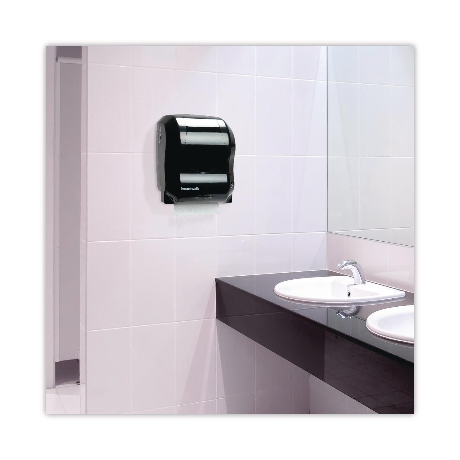 Boardwalk Hardwound Paper Towel Rolls, 8" x 800ft Rolls, 6 Rolls Per Carton, White Commercial Bathroom Towels, Strong, Durable, Absorbent