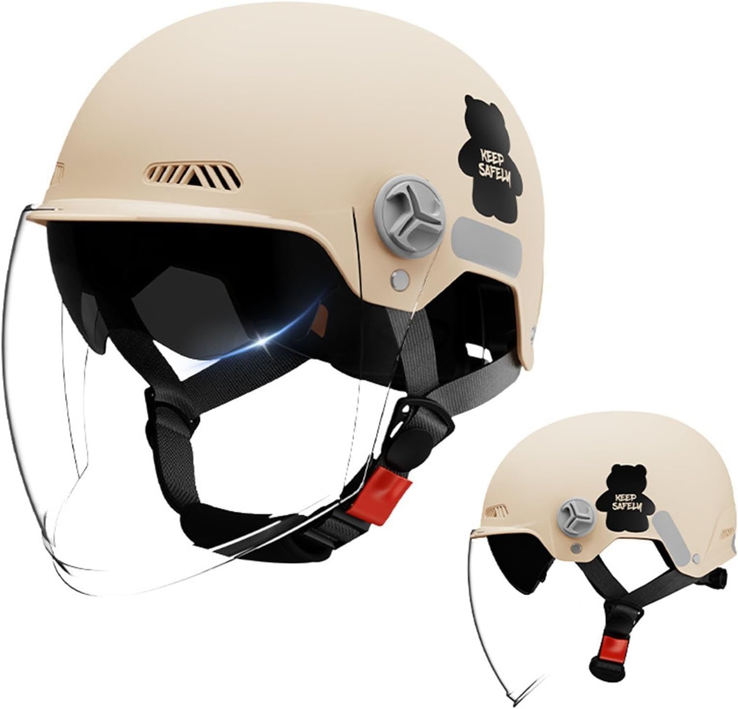 Casque de vélo pour adultes réglable 54-61 cm avec visière