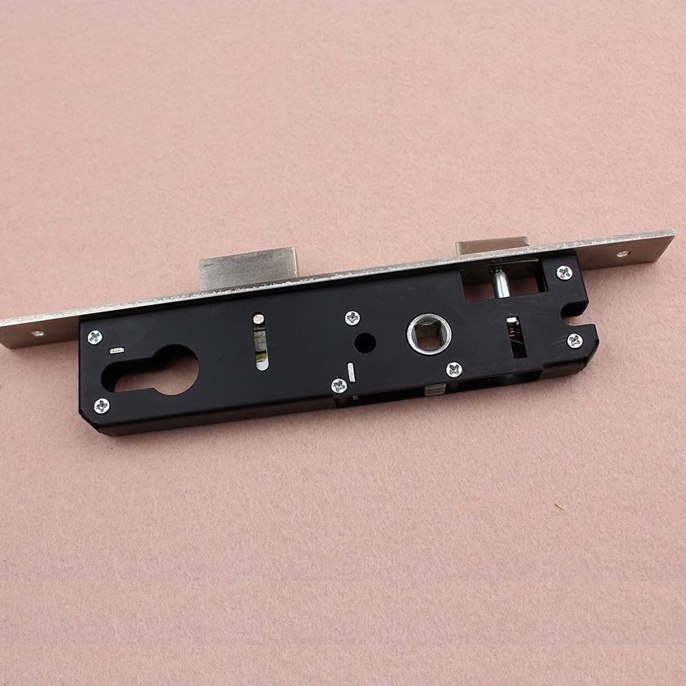 Serratura Porta Raccordi for porte d'ingresso di sicurezza in acciaio scorrevoli con telaio for serrature da infilare nere(20mm)