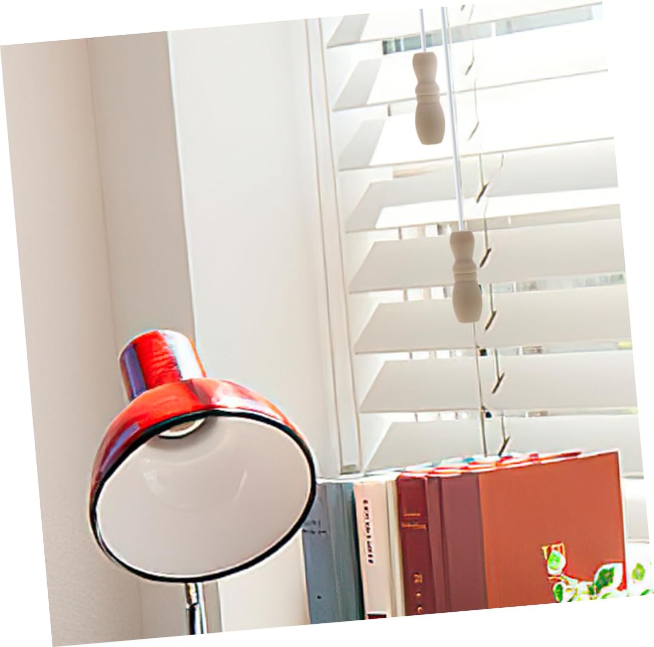 SOLUSTRE 8pcs Blind Pull Cord Knobs Wooden Drawstring Knob Accessories for Blinds Roman Shade Simple Elegant Design