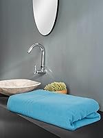 Solimo – Bath Towel | Microfiber | 340 GSM | Fade Resistant | Light Blue