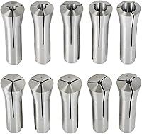 Vista 6 de Juego de pinzas de precisión R8, 10 unidades, ajuste para máquina de grabado de herramientas de torno de fresado CNC