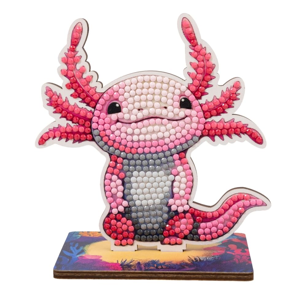 CRYSTAL ART Axolotl Wildlife Buddies Kit Craft Buddy