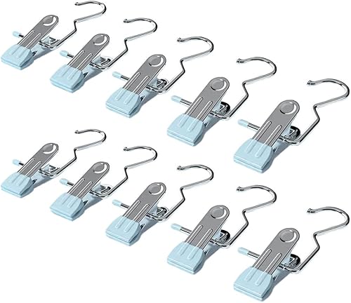 30 ganchos de viaje colgantes para guardar ropa, para guardar ropa, para guardar pantalones, para guardar botas, para armario, ganchos para