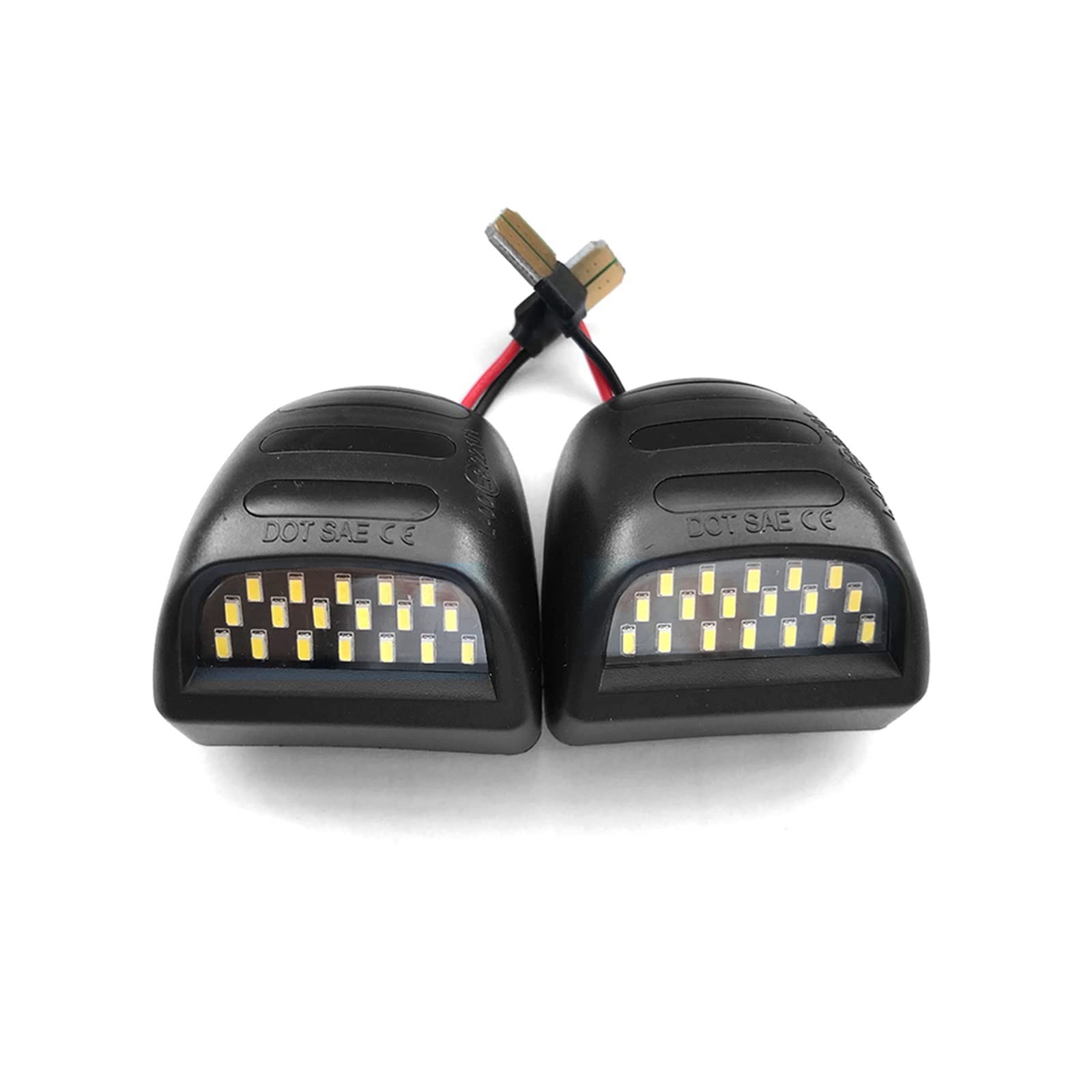 DEHIWI Lámparas de Luz de Matrícula 2 Uds - Número De Matrícula Luz Blanca Canbus Sin Error Para Silverado Avalanche Traverse Tahoe Suburban Luces