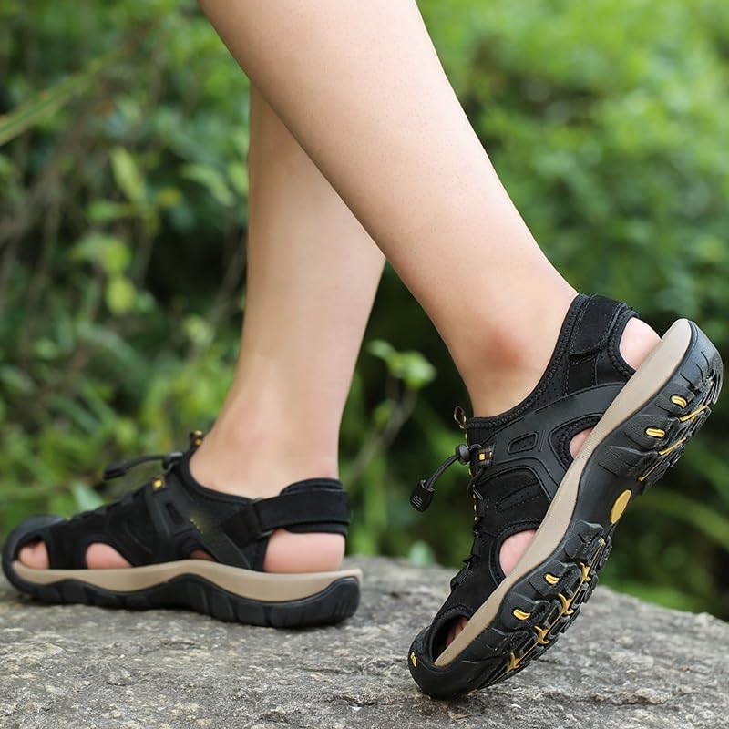 Men's Sandal Toe Outdoor Walking Treking Casual Shoes Hiking Slippers Beach Wading Shoes(44)4