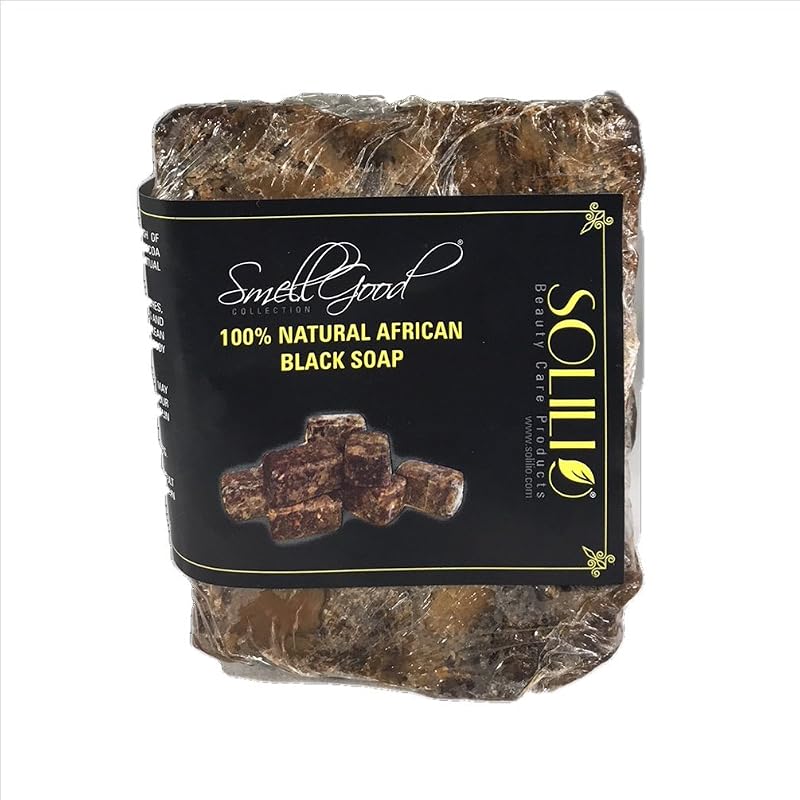 Sabonete preto africano SmellGood, bloco com aproximadamente 2,27 kg