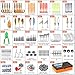 PLUSINNO 404 PCS Fishing Lures, Upgrade XL Fishing Tackle Box with Tackle Included, Crankbaits, Hooks, Weights, Other Accessories, Fishing Lure Bait Gear Equipment Kit Gift for Men Freshwater Bass