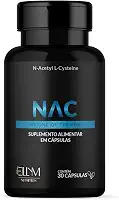 NAC 600mg N-Acetilcisteína Ellym Nutrition 30 Cápsulas Antioxidante Precursor da Glutationa (30 Capsulas, Sem sabor)