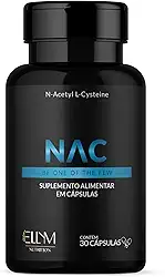 NAC 600mg N-Acetilcisteína Ellym Nutrition 30 Cápsulas Antioxidante Precursor da Glutationa (30 Capsulas, Sem sabor)